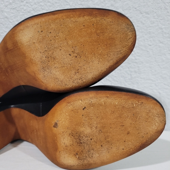 Vince Womens Black Tala Leather Slip On Mule Heel - Picture 8 of 9